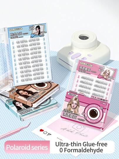 60-80簇，7-11毫米，0.07毫米，各种款式的假睫毛无需胶水，轻松粘贴在上眼睑上，美观、自然、与众不同。