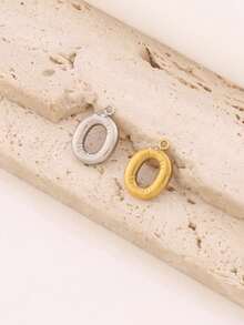 3pcs/Set Stainless Steel A-Z Letter Pendant, Suitable For DIY Jewelry Making, Handcraft, 18K Gold Plated, 26 Alphabet Letters, Initial Jewelry - 3 Letters - View 7