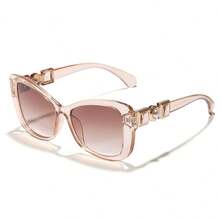 1 Pair Fashionable Versatile Fashion Glasses, Ombre Cat Eye Design, Great For Outdoor Photos - Multicolor - View 9