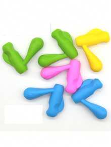 2pcs/4pcs/6pcs/8pcs Pencil Grip Corrector For Kids, Elementary Students, Correcting Pencil Holding Posture, Silicone Pencil Grip For Preschool, Random Delivery - Multicolor - View 12