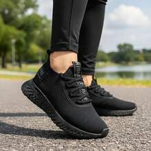 Men's Athletic Shoes, Lightweight, Comfortable, Soft. - Black - View 2