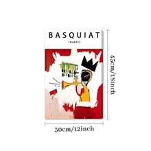 1Pc 2D Flat Printing Basquiat Art, Gold Trumpet, Graffiti Abstract Style Canvas Wall Art For Living Room Wall Decor For Bedroom Bathroom Framed Wall Poster Art Prints Ready To Hang Pictures Home Decorations - Nhiều màu - Xem 10