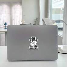 1 pieza de 3 pulgadas Deberías haber sido tragado, diseño divertido y emocionalmente sin filtro para goblins con código de caos, estudiantes y mocosos de cara suave. Perfecto para diarios, portátiles, botellas de agua y cualquiera que exprese límites con mordida e ingenio