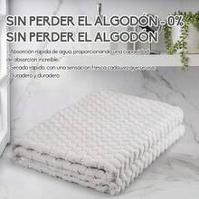 Toalla de baño Extra Grande:33.5*59 Pulgadas Toalla de baño súper Absorbente, Secado rápido, Ligero y Adecuado para baño, natación, Playa, Camping, Gimnasio - Gris - Ver 4