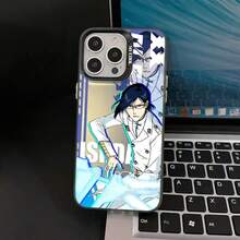 Funda de teléfono Youthful Anime B-BLEACHS para iPhone 16, 15, 14, 13, 12, 11 Pro Max, X, XR, XS Max, 8, 7 Plus - Cubierta trasera mate a prueba de golpes - Negro - Ver 2