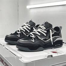 NEW BRADER Giày thể thao nam casual phong cách retro nhẹ, thoáng khí, mùa xuân/thu 2026, giày đế xuồng chống trượt mùa hè. - màu đen - Xem 16