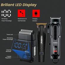 Hatteker Hair Clipper, Cordless Beard Trimmer For Men, Professional Hair Clipper - Black - View 3