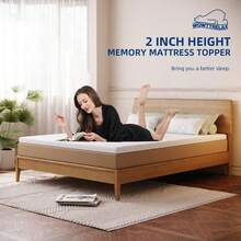 GartistGo Gel-Memory-Foam Mattresses Height 6 Cm, Removable Soft-Touch Cover, Oeko-Tex Certified - 白色 - 查看 6