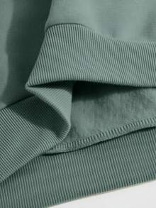 2025 Herbst/Winter Neue Marken-Logo Design Loose Fit Langarm Sweatshirt, warm & bequem, geeignet für Herbst/Winter Alltagstragen, leichter Sweatshirt, geeignet für Valentinstag, Strand, Frühling, elegant, lässig, Urlaub - Matcha Grün - Übersicht 9