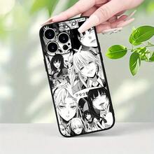 Funda de Teléfono con Patrón de Personaje de Anime Creativo, Agarre Cómodo,  de Moda, Protección Engrosada, Material TPU a Prueba de Golpes y Caídas, Compatible con las Series  16, 11, 12, 13, 14, 15 - Mezcla de colores - Ver 4