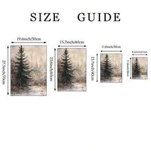 1/3pcs Vintage Christmas Wall Art Picture Winter Landscape Prints Canvas Paintings Santa Posters Holiday Decor For Living Room,Bedroom,Apartment,Dorm Room Decor Gift For Her Unframed - Multicolor - View 5