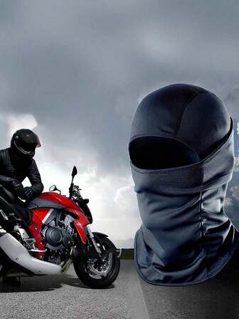 1pc Balaclava Windproof Warm Fleece Full Face Mask Ski Mask For Men Women, Suitable For Motorcycle, Sports, Cycling, Skiing