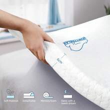GartistGo Gel-Memory-Foam Mattresses Height 6 Cm, Removable Soft-Touch Cover, Oeko-Tex Certified - 白色 - 查看 3