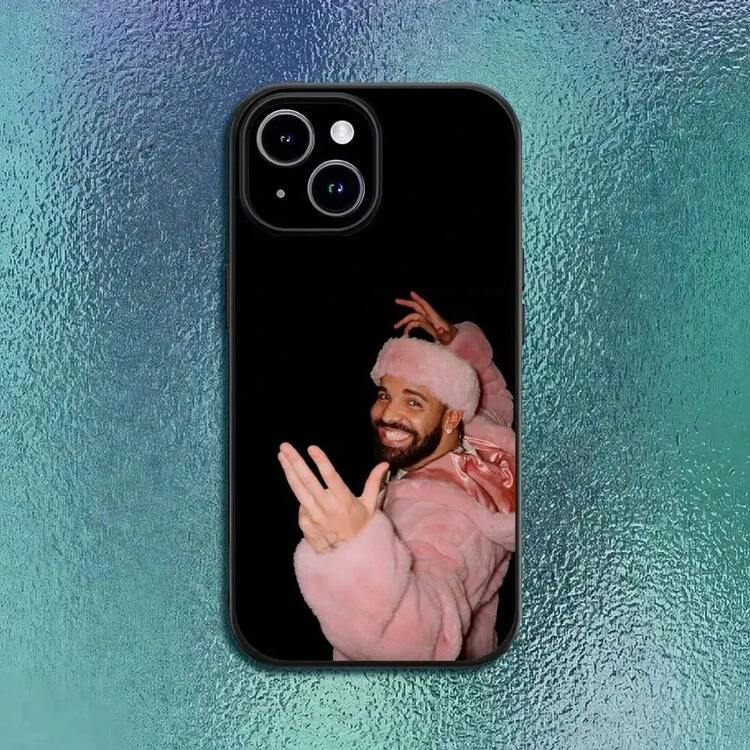 Singer Rapper D-Drake Phone Case For IPhone 11 12 13 14 15 16 Pro Max Plus Classic Black Soft Shell - Grey - View 11