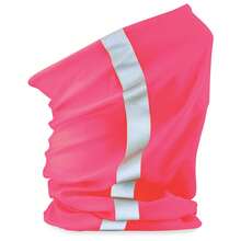 Beechfield Unisex Multi-Use Enhanced-Vis Morf (Fluorescent Pink) - 100% Polyester - (RW268) - Pink - View 2
