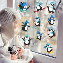 Tendencia1200 pegatinas de muñeco de nieve en rollo de Navidad, muñeco de nieve, pegatinas de sobres de Navidad, surtido de muñecos de nieve, rollo para niños, invierno, Navidad, día festivo, fiesta, decoración de regaloCalidad premium - Pingüino - Ver 6