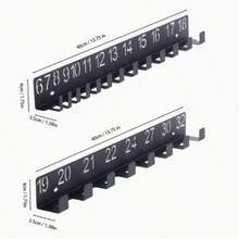 1pc Black Metal Wrench Storage Rack - Fashionable Wall-Mounted Organizer Suitable For Wrenches, Screws And Bolts, Perfect Gift For Professional Technicians, Includes Drawers, Drawer-Style Storage Rack | Stylish Metal Rack - Multicolor - View 6