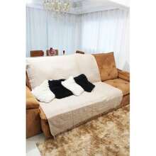 Giant Luxury Sofa Blanket 120x210 Protective Sofa Cover Type - 混合藍色與長方形原料 - 查看 11