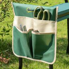 Outsunny Garden Kneeler Seat Foldable Stool Bench 2 EVA Foam Kneeling Pad And 1 Large Tool Pouch - Green - View 9