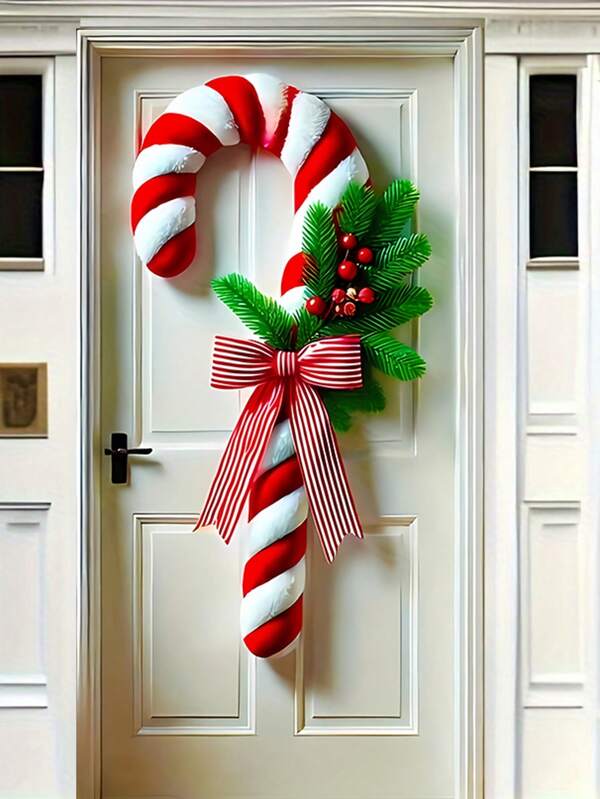 1 pezzo Ghirlanda di Candy Cane Natalizia. Questa è una decorazione festiva versatile adatta per uso interno ed esterno, come feste di Natale e Capodanno. Può essere utilizzata anche per decorazioni natalizie domestiche e celebrazioni di Capodanno.