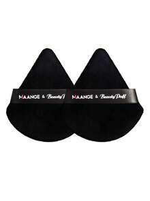 MAANGE 5pcs Makeup Brush Set, 3 Brushes + 2 Makeup Sponges, Foundation Brush, Concealer Brush, Soft Bristle Cosmetic Tools, Suitable For Travel, Christmas Gift - Black - View 6