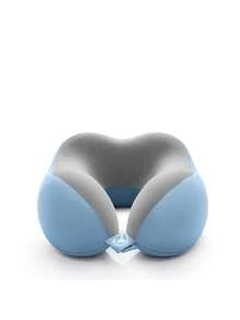 [2025 New] U-Shaped Memory Foam Neck Pillow With Storage Box, Portable Travel Nap Pillow, Slow Rebound Neck Pillow, Office Siesta Essential, Airplane Travel Cervical Pillow, Removable & Washable, With Storage Bag, Neck Support