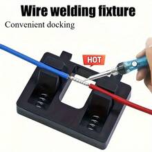 1pc Wire Welding Professional Fixture, Spring Clamping Design, Portable And Easy To Adjust, Wire Soldering Iron Welding Fixture, Welding Tool Accessories - 黑色 - 查看 5