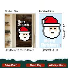 1pc Christmas Window Sticker - Featuring Santa Claus And "Merry Christmas" Text, Suitable For Stores And Homes - Multicolor - View 12