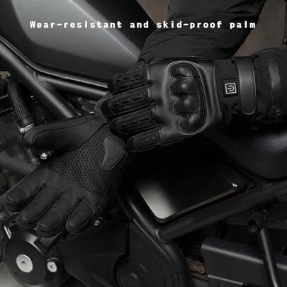 Unisex Outdoor Heated Gloves, Anti-Slip Touchscreen Warm Gloves For Winter Sports Like Skiing, Cycling, Motorcycle Riding