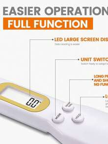 Báscula de cocina electrónica 0.1g-500g con pantalla LCD, báscula digital de cucharas para medir peso, herramienta de cocina digital - Multicolor - Ver 4
