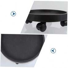 Heavy-Duty Plastic Flowerpot Tray With 4 Smooth Rollers And Thickened Base - Circular High-Quality Design Suitable For Large Flowerpots, Indoor/Outdoor Use - Multicolor - View 3