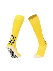 1 Pair Anti-Slip Dot Grip Soccer Socks For Teens & Kids, Girls Over-The-Knee Long Tube Socks, Boys Thick Terry Cushion Training Sports Socks, Suitable For 11-18 Years Old Boys And Girls Outdoor Sports - Multicolor - View 15