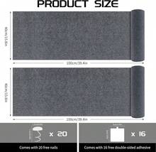 2 Pcs 39.4"X15.8" Cat Scratch Mat, Cat Scratch Couch Furniture Protector, Triable Self-Adhesive Cats Scratch Pads, DIY Cat Scratcher For Wall Protector And Covering Cat Tower (Dark Gray),23942244 - 杏色 - 查看 2