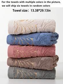 1/3/6/8件多色小毛巾，13.38*29.52英寸，適用於男士、女士、情侶、成人。手巾，居家使用，快乾、柔軟吸水。適用於浴室、酒店、健身房、旅行、廚房、理髮店、美容院、居家 - 彩色 - 查看 9