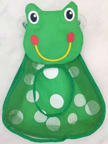 1pc Bathroom Cartoon Sundry Storage Hanging Bag, Cute Animal Design Fabric Wall Hanging Storage Bag With Suction Cups Bath Water Toy Storage Mesh Bag, Bathroom Hanging Bag With Suction Cup, Home Storage Bag - Multicolor - View 10