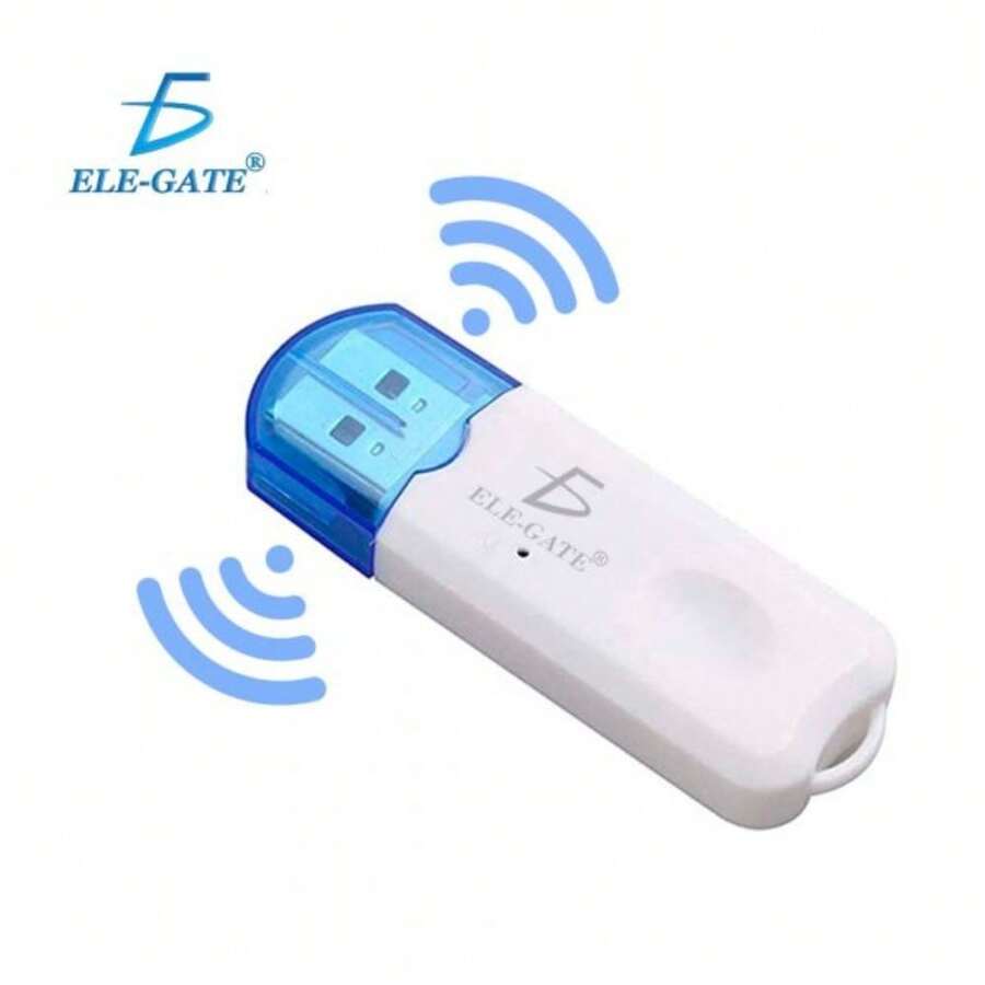 ELE-GATE Receptor Bluetooth Usb Transmisor Musica Auto Coche - Blanco - Ver 1