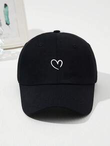 3pcs/Set Adjustable Women Baseball Cap With Heart Pattern, Suitable For Daily Life And Outdoor Sports - Multicolor - View 4