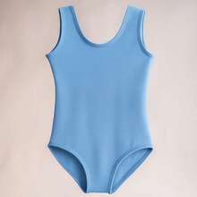Girls' Leotard Tank Top Uniform Ballet Jazz Gymnastics Colorful 04 To 14 - 淺藍色 - 查看 2