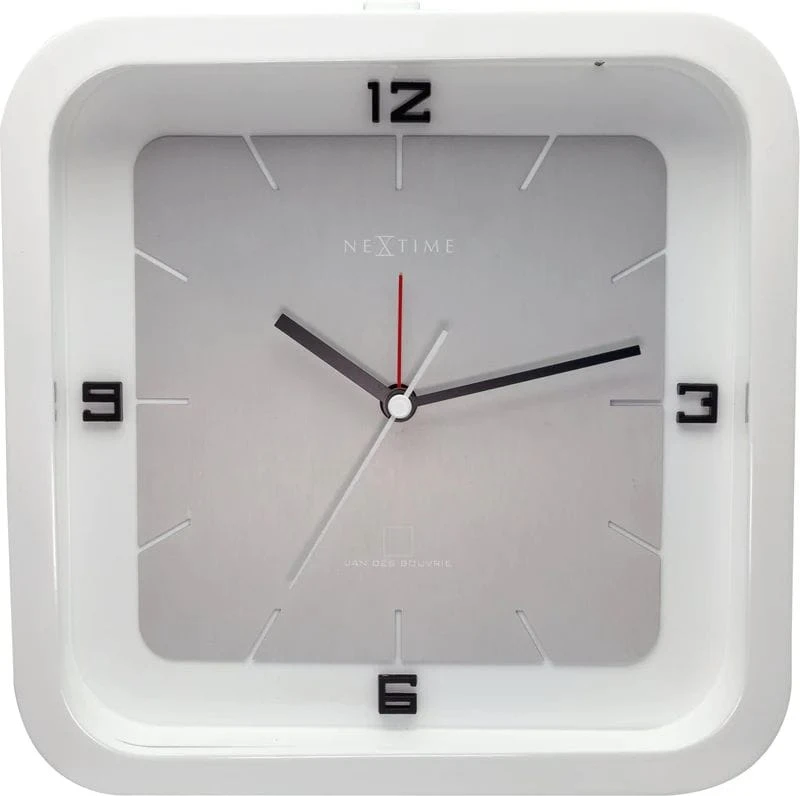 5221WI Square Despertador, Blanco, 20 x 20 cm - Blanco - Ver 1