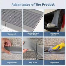 1 Cuộn Miếng dán bảo vệ cạnh bậc cầu thang chống trượt tự dính, 1m/39,37 inch, dùng trong nhà/ngoài trời, Bậc cầu thang - Miếng dán bảo vệ cạnh bậc cầu thang chống thấm nước tự dính, dùng trong nhà/ngoài trời, Chất liệu nhựa bền bỉ với độ bám có kết cấu, tăng cường lực kéo và độ ổn định - Nhiều màu - Xem 7