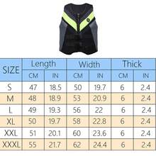 spraesidio Gilet de flottaison pour sports nautiques adultes, combinaison de flottabilité pour la pêche en plein air - Noir et vert - Voir 5