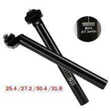 Tubo de sillín de bicicleta de 300mm, tubo de sillín de bicicleta de montaña, aleación de aluminio, tubo de sillín integrado de 25 4 27 2 28 6 30 4 30 8 31 6mm, poste de sillín MTB - Negro - Ver 3