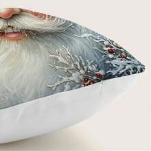 4件套银色圣诞四件套，单面印花抱枕套 45*45cm - 彩色 - 查看 3