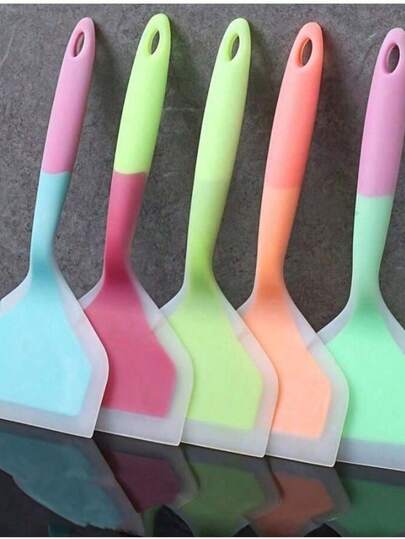 [Värmebeständig silikonspatel för matlagning] Mångsidig silikonspatel - Non-stick, värmebeständig för matlagning, omrörning och grillning - Perfekt för pannkakor, biffar och grillning