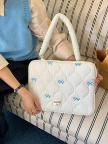 Schöne Laptop-Tasche mit Schleifenstickerei, 13/14 Zoll, 15/15,6 Zoll, Schulter-Laptop-Innentasche, Laptop-Hülle, Laptop-Cover für Frauen und Männer, Reiseaccessoires - Verschiedenfarbig - Übersicht 11