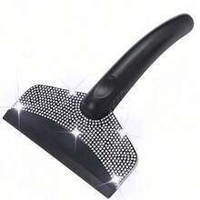 1pc Diamond Embedded Car Snow Shovel, Winter Ice Scraper Tool, Non-Slip Handle, Easy To Operate, Diamond Decor Enhances Appearance, Suitable For All Vehicles, Efficient And Convenient Snow And Ice Removal, Automotive Winter Essential, Combines Aesthetics And Practicality - Multicolor - View 12