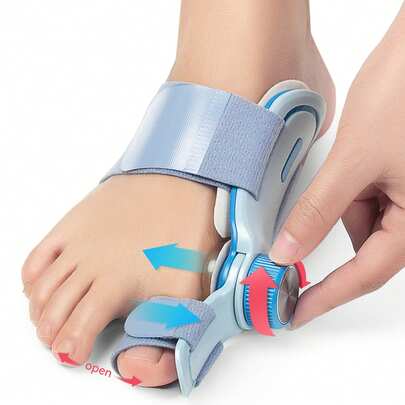 Tech Love Adjustable Corrector Bunion  For Women & Men | Toe Separator & Straightener, Comfortable Foot Support For Daily Night   Wear 1PC