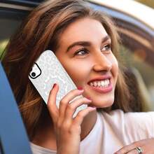 Cute Cheetah Print Phone Case For IPhone 15 Magnetic Case 6.1", Compatible With MagSafe, Clear Luxury Cool Coquette Leopard Pattern Design Cover Shockproof Soft TPU Funda For Girls Wom M2025.1apple007 - Họa tiết báo gêpa xám - Xem 9