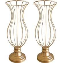 Vases Frame 45cm Jars For Stones Luxury Decoration Wedding Party Kit - Rose Gold - View 4