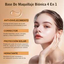 Base de maquillaje 4 en 1: Todo en uno con múltiples funciones, refrescante y nutritiva ABSOLUE Rejuvenating Essence Con cobertura media a completa, es ideal para resultados naturales duraderosSPF 50+.Fundación de larga duración y cobertura total de 24 horas, resistente al agua y que cambia de color, Corrector minimizador de poros, sin pastosidad ni grasa, resistente al agua y al sudor, maquillaje esencial para exteriores, crea un acabado mate perfecto sin esfuerzo, apto para todos los tonos de piel, regalo para el Día de la Madre, Día de San Valentín~ - Carne - Ver 6